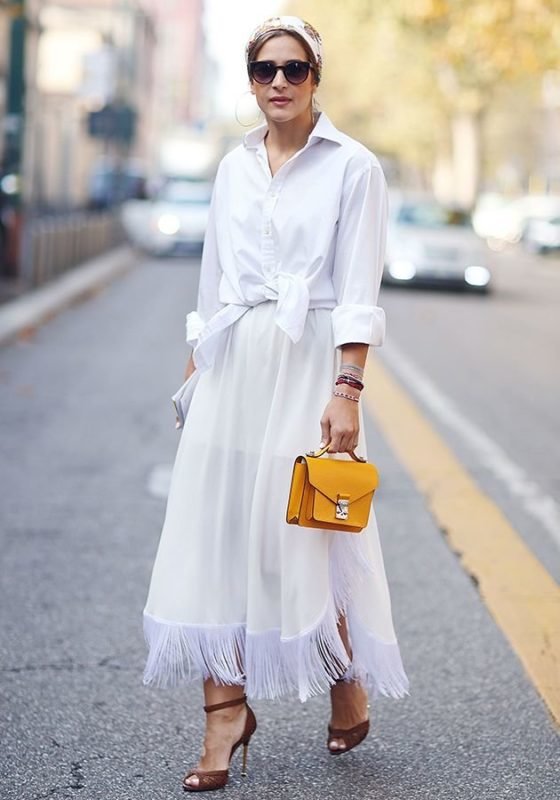 8 способов носить белую рубашку - OSKELLY